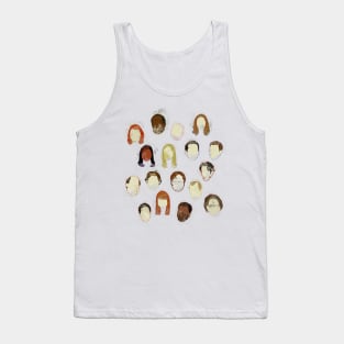 the office michael scott dwight minimal characters Tank Top